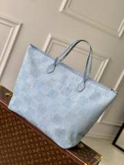 Uubags Louis Vuitton N00198 Nevereverfull Tote Bag Denim Blue 60x38x23cm - 5
