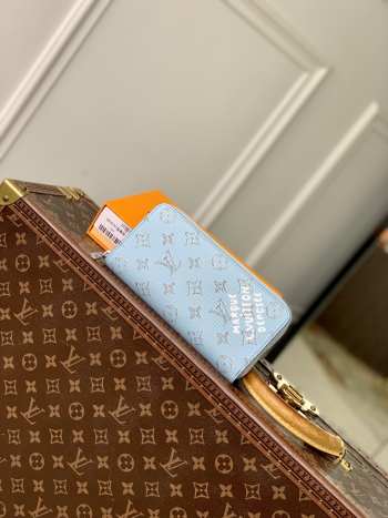 Uubags Louis Vuitton Monogram Heritage Wallet Blue 10x20x2cm