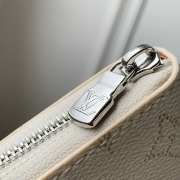 Uubags Louis Vuitton Zippy wallet monogram empreinte embossed supple grained cowhide leather cream 19.5x10.5x2.5cm - 6