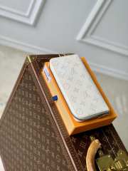 Uubags Louis Vuitton Zippy wallet monogram empreinte embossed supple grained cowhide leather cream 19.5x10.5x2.5cm - 5