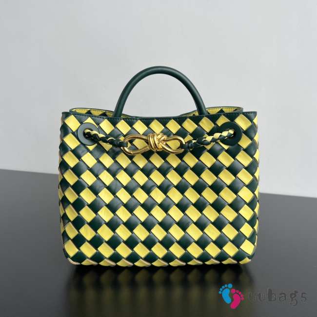 Uubags Bottega Veneta Small Andiamo Bag Emerald green /Sherbert 25x20x10cm - 1