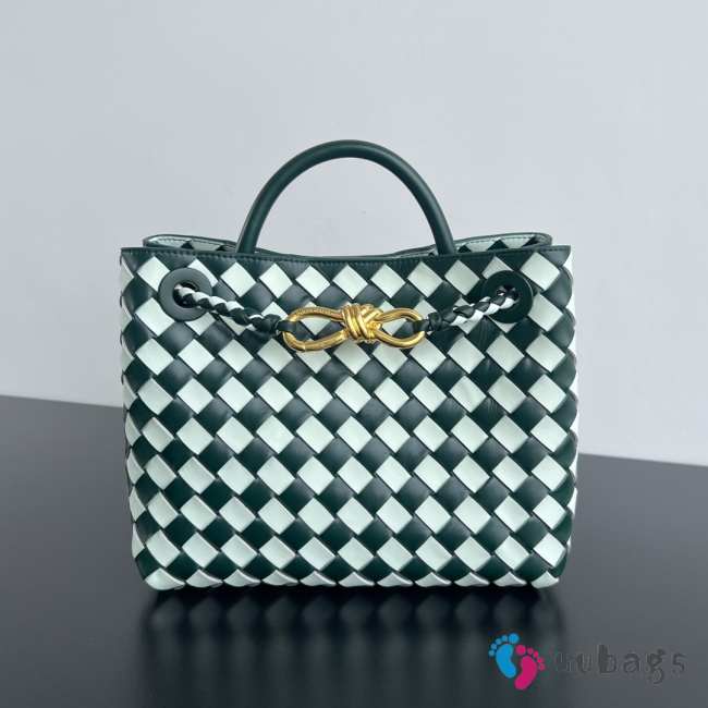 Uubags Bottega Veneta Small Andiamo Bag Green 25x20x10cm - 1