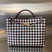 Uubags Bottega Veneta Small Andiamo Bag Burgundy 25x20x10cm - 1