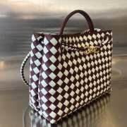 Uubags Bottega Veneta Small Andiamo Bag Burgundy 25x20x10cm - 5