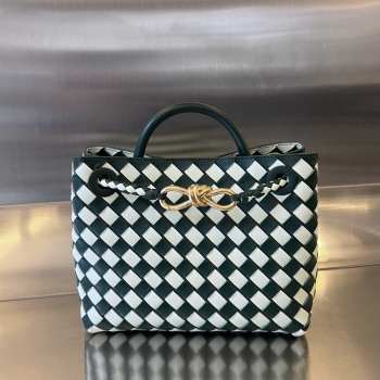 Uubags Bottega Veneta Small Andiamo Bag Dark Green 25x20x10cm