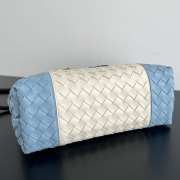 Uubags Bottega Veneta Small Andiamo Bag Blue/White 25x20x10cm - 4