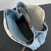 Uubags Bottega Veneta Small Andiamo Bag Blue/White 25x20x10cm - 2