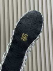 Uubags Alaia Grege Cage Ballet Flats In Silver Patent Calfskin  - 5