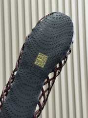Uubags Alaia Grege Cage Ballet Flats In Burgundy Patent Calfskin - 4