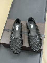 Uubags Alaia Grege Cage Ballet Flats In Black Patent Calfskin - 1