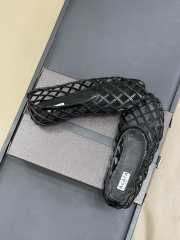 Uubags Alaia Grege Cage Ballet Flats In Black Patent Calfskin - 6