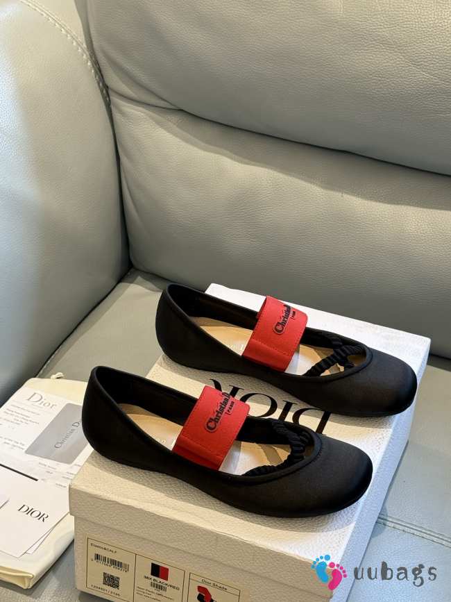 Uubags Dior ballet flat in black/red - 1