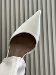 Uubags Alaia low boots in stretch goatskin leather white 5.5cm - 5