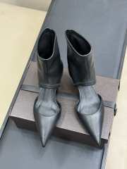 Uubags Alaia low boots in stretch goatskin leather black 5.5cm - 6
