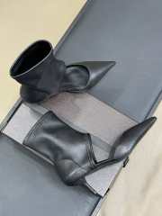 Uubags Alaia low boots in stretch goatskin leather black 5.5cm - 5