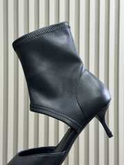 Uubags Alaia low boots in stretch goatskin leather black 5.5cm - 2