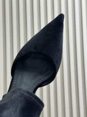 Uubags Alaia low boots in stretch suede goatskin leather black 5.5cm - 4