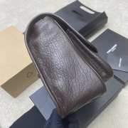 Uubags YSL Niki bag in grained lambskin dark brown 28x20x8.5cm - 4