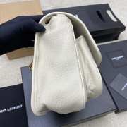 Uubags YSL Niki bag in grained lambskin white 28x20x8.5cm - 6