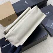 Uubags YSL Niki bag in grained lambskin white 28x20x8.5cm - 5