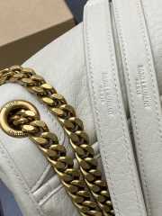 Uubags YSL Niki bag in grained lambskin white 28x20x8.5cm - 3