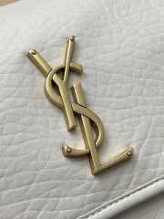 Uubags YSL Niki bag in grained lambskin white 28x20x8.5cm - 2