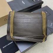 Uubags YSL Niki bag in grained lambskin light musk 28x20x8.5cm - 2