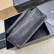 Uubags YSL Niki bag in grained lambskin black with silver buckle 28x20x8.5cm - 5