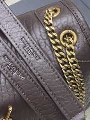 Uubags YSL Niki small bag in grained lambskin dark brown 22x16x7.5cm - 3