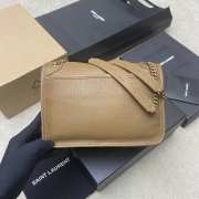 Uubags YSL Niki small bag in grained lambskin dark cork 22x16x7.5cm - 5