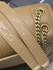 Uubags YSL Niki small bag in grained lambskin dark cork 22x16x7.5cm - 4