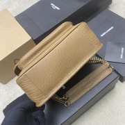 Uubags YSL Niki small bag in grained lambskin dark cork 22x16x7.5cm - 3