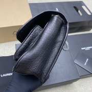 Uubags YSL Niki small bag in grained lambskin black 22x16x7.5cm - 6