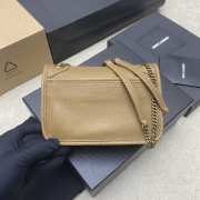 Uubags YSL Niki mini bag in grained lambskin dark cork 12.5x18x5cm - 3