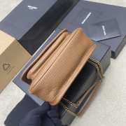 Uubags YSL Niki mini bag in grained lambskin light brown 12.5x18x5cm - 6