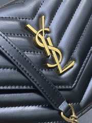 Uubags YSL Cassandre Envelope Chain Wallet In Black Lambskin 19x12.5x3.5cm - 2