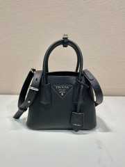 Uubags Small Prada Double Saffiano leather bag black 25x18.5x12.5cm - 1