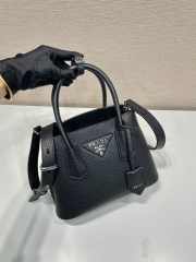 Uubags Small Prada Double Saffiano leather bag black 25x18.5x12.5cm - 6