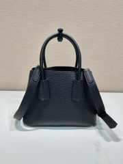 Uubags Small Prada Double Saffiano leather bag black 25x18.5x12.5cm - 5