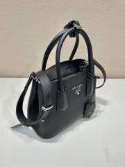 Uubags Small Prada Double Saffiano leather bag black 25x18.5x12.5cm - 2