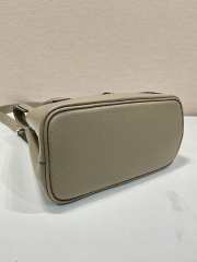 Uubags Small Prada Double Saffiano leather bag gray 25x18.5x12.5cm - 6