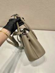 Uubags Small Prada Double Saffiano leather bag gray 25x18.5x12.5cm - 2