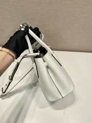 Uubags Small Prada Double Saffiano leather bag white 25x18.5x12.5cm - 6