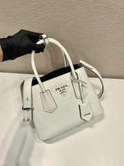 Uubags Small Prada Double Saffiano leather bag white 25x18.5x12.5cm - 5