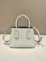 Uubags Small Prada Double Saffiano leather bag white 25x18.5x12.5cm - 4