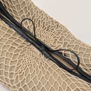 Uubags Lemaire Croissant Filt Bag In Beige 52x30x1cm - 6
