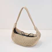 Uubags Lemaire Croissant Filt Bag In Beige 52x30x1cm - 5