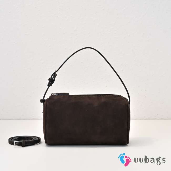 Uubags The Row 90's Bag In Dark Brown Suede 19.5x10x8cm - 1
