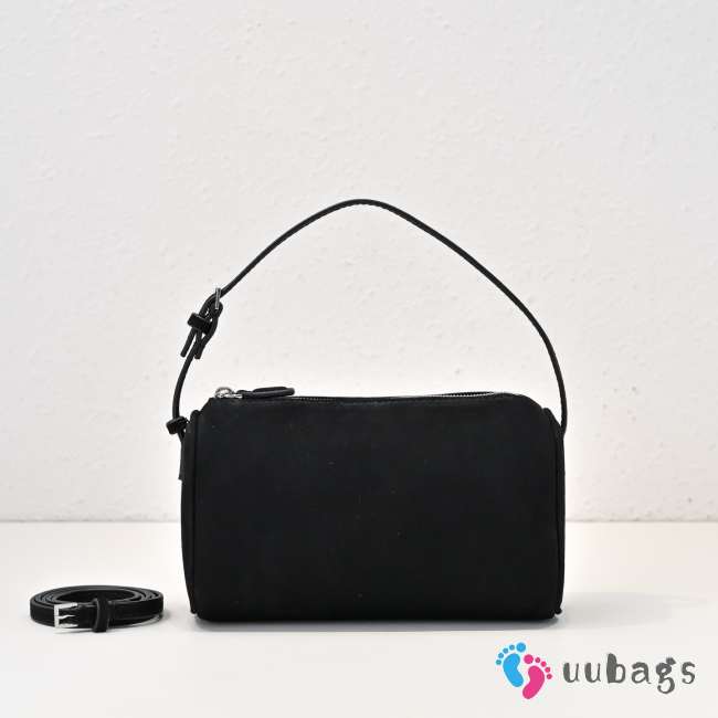 Uubags The Row 90's Bag In Black Suede 19.5x10x8cm - 1