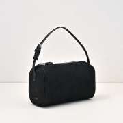 Uubags The Row 90's Bag In Black Suede 19.5x10x8cm - 5
